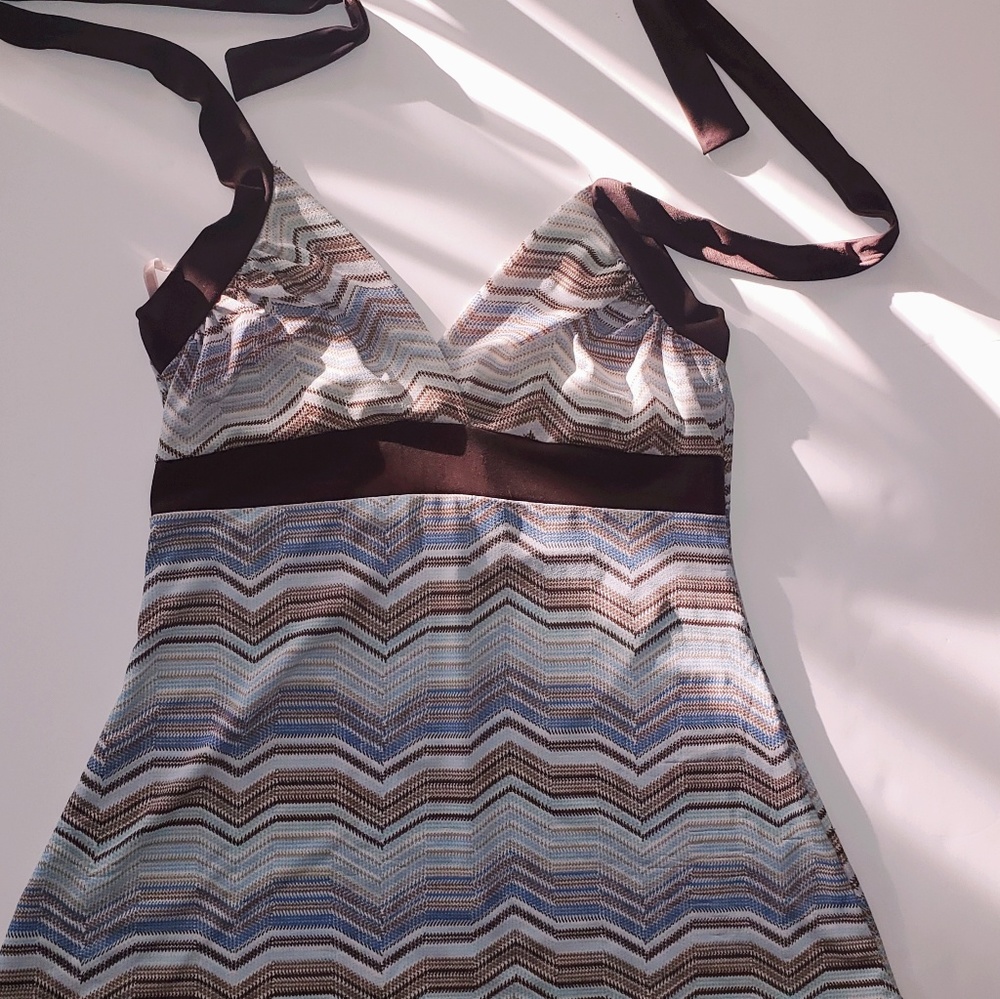 2 for $30 Beautiful Multi-Color Pattern Halter Top - Picture 2 of 4
